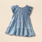 2024 Baby Girls Summer Denim Dress - Wearebambino - Blue jeans - 2T - 2024 Baby Girls Summer Denim Dress