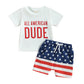 All American Dude Baby Set - Wearebambino - 3 - 6 M - All American Dude Baby Set