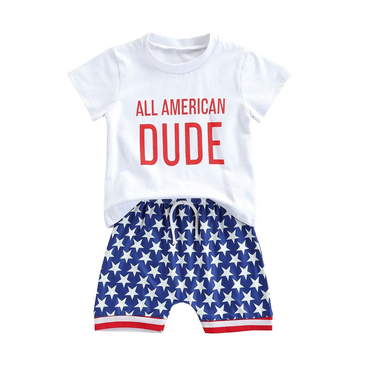 American Dude Baby Set - Wearebambino - 3 - 6 M - American Dude Baby Set