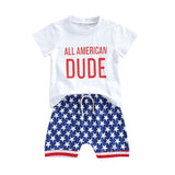 American Dude Baby Set - Wearebambino - 3 - 6 M - American Dude Baby Set