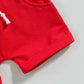 American Red Shorts Set - Wearebambino - 3 - 6 M - American Red Shorts Set