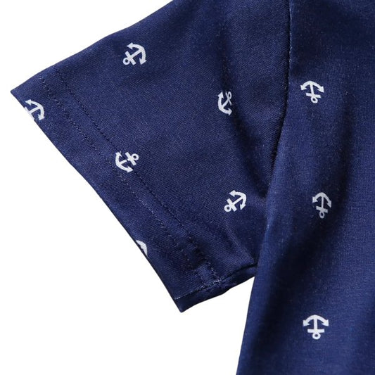 Anchor Polo Set - Wearebambino - Royal Blue - 18 - 24 M - Anchor Polo Set