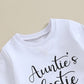 Auntie's Bestie Toddler Set - Wearebambino - White - 9 - 12 M - Auntie's Bestie Toddler Set