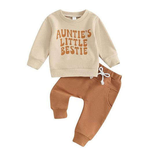 Auntie's Little Bestie Baby Set - Wearebambino - 3 - 6 M - Auntie's Little Bestie Baby Set