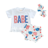 Babe Tassel Tee Baby Set - Wearebambino - 0 - 3 M - Babe Tassel Tee Baby Set