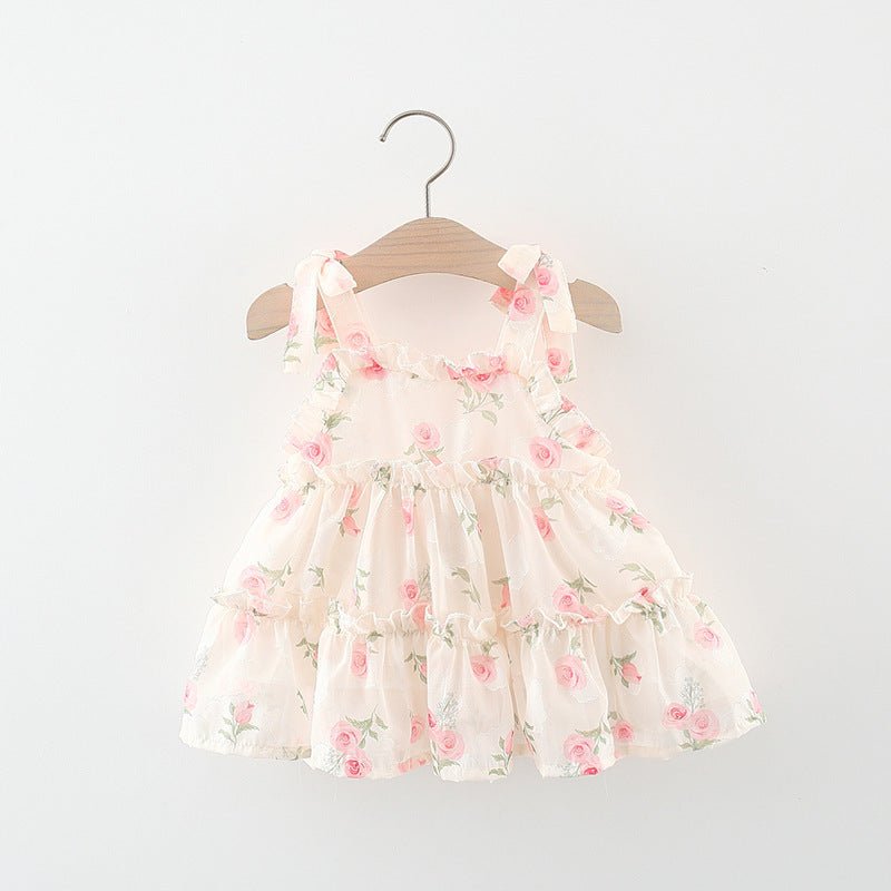 Baby Bloom Layered Dress - Wearebambino - Pink - 9 M - Baby Bloom Layered Dress