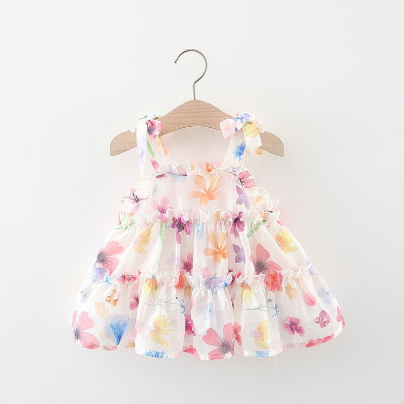 Baby Bloom Layered Dress - Wearebambino - Multicolor - 9 M - Baby Bloom Layered Dress