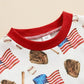 Baby Boys Romper 4th of July Baseball American Flag Print Short Sleeve Jumpsuit - Wearebambino - Blue - 12 - 18 M - United States - Baby Boys Romper 4th of July Baseball American Flag Print Short Sleeve Jumpsuit