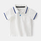 Baby Boy's Summer Polo Shirt - Wearebambino - White - 2T - Baby Boy's Summer Polo Shirt