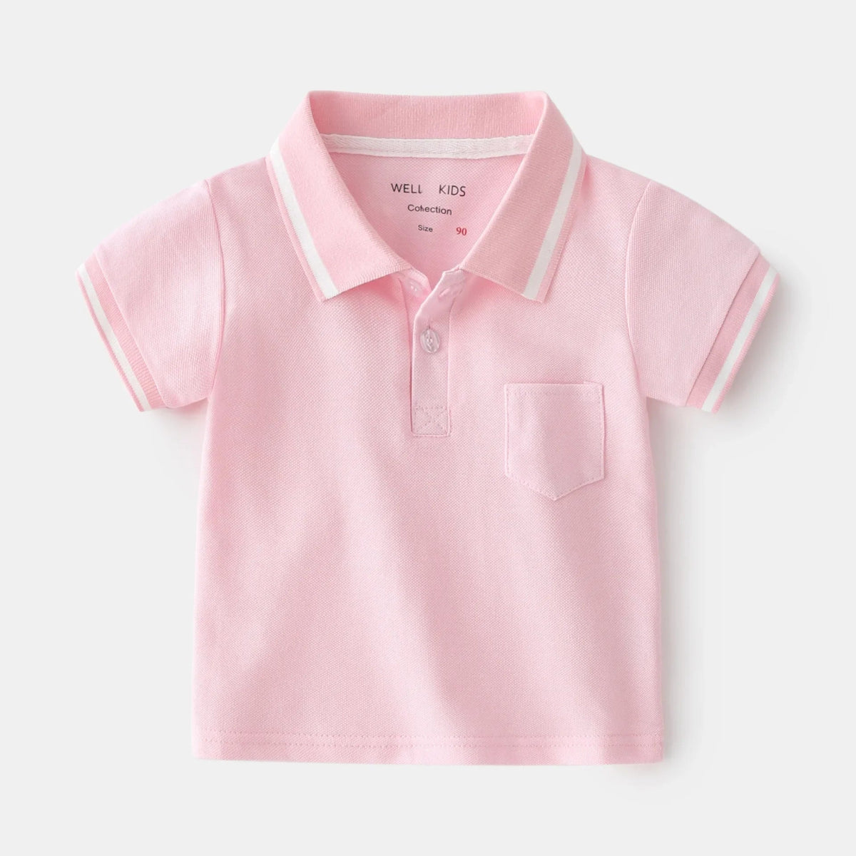 Baby Boy's Summer Polo Shirt - Wearebambino - Pink - 2T - Baby Boy's Summer Polo Shirt