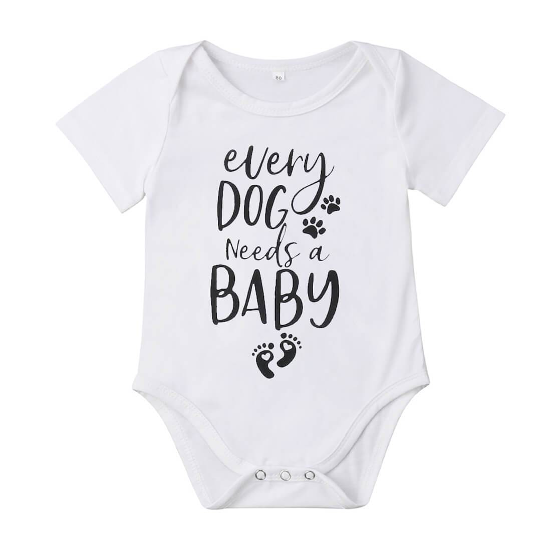 Baby Dog Baby Bodysuit - Wearebambino - 0 - 3 M - Baby Dog Baby Bodysuit