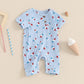 Baby Girls Boys 4th of July Romper Ice Cream Popsicle Print Short Sleeve Summer Jumpsuit Romper - Wearebambino - Blue - 3 - 6 M - United States - Baby Girls Boys 4th of July Romper Ice Cream Popsicle Print Short Sleeve Summer Jumpsuit Romper