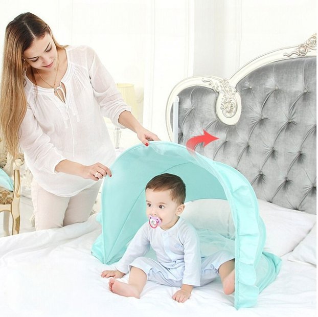 Bambino Safe | Folding Baby Mosquito Net - Wearebambino - BambinoSafe™ Green - Bambino Safe | Folding Baby Mosquito Net