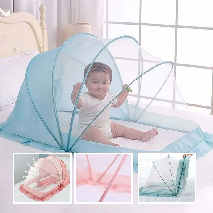 Bambino Safe | Folding Baby Mosquito Net - Wearebambino - BambinoSafe™ Pink - Bambino Safe | Folding Baby Mosquito Net