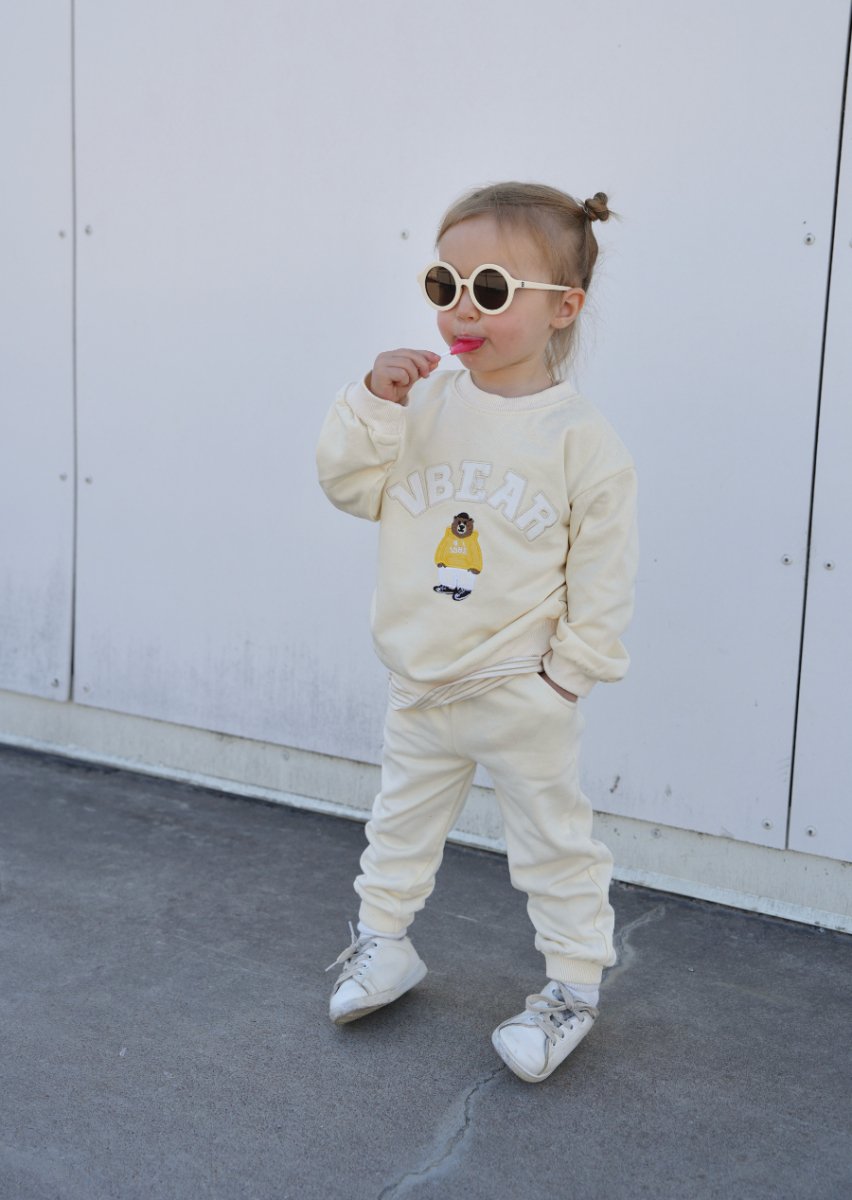 Bambino VBEAR Set : Chic Kids' Sportswear - Wearebambino - White - 9 M - Bambino VBEAR Set : Chic Kids' Sportswear