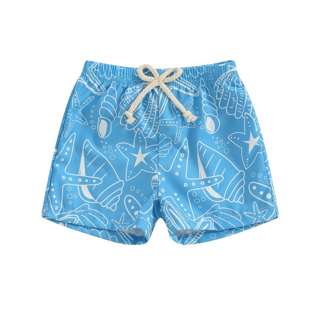 Beach Patrol: Boys' Summer Board Shorts - Wearebambino - Blue - 2Y (90cm - 35.5in) - Beach Patrol: Boys' Summer Board Shorts