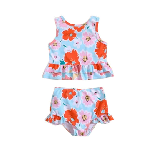 Beach Vibes Two - Piece Bikini - Wearebambino - Multi - Color - 18 - 24 M - Beach Vibes Two - Piece Bikini