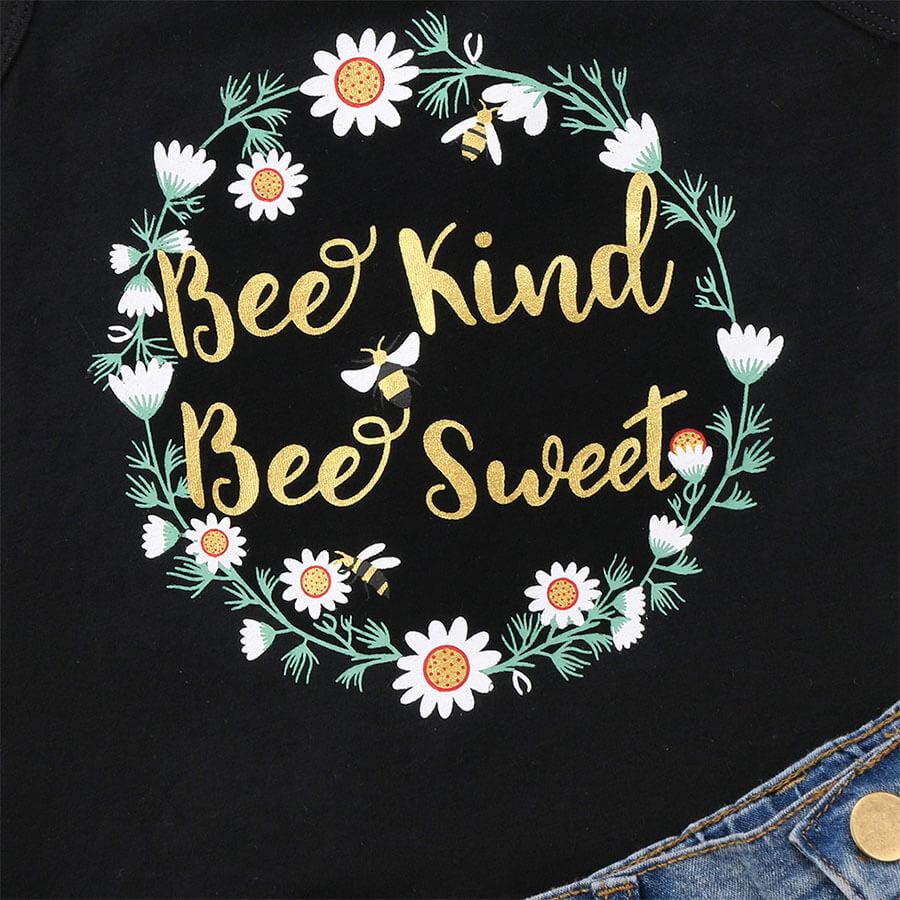 Bee Kind Toddler Set - Wearebambino - 2T - Bee Kind Toddler Set