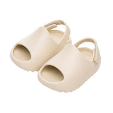 Beige Strap Rubber Toddler Slides - Wearebambino - 6 - Beige Strap Rubber Toddler Slides