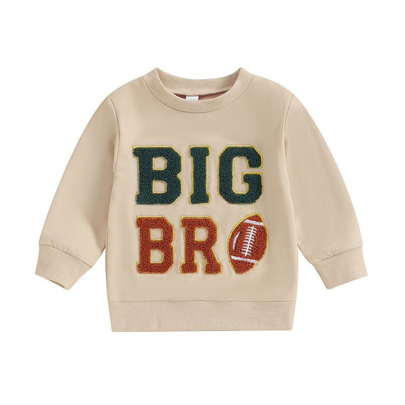 Big Bro Hoodie - Ball - Wearebambino - Apricot - 18 - 24 M - Big Bro Hoodie - Ball