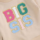 Big Sis Beige Toddler Sweatshirt - Wearebambino - 9 - 12 M - Big Sis Beige Toddler Sweatshirt