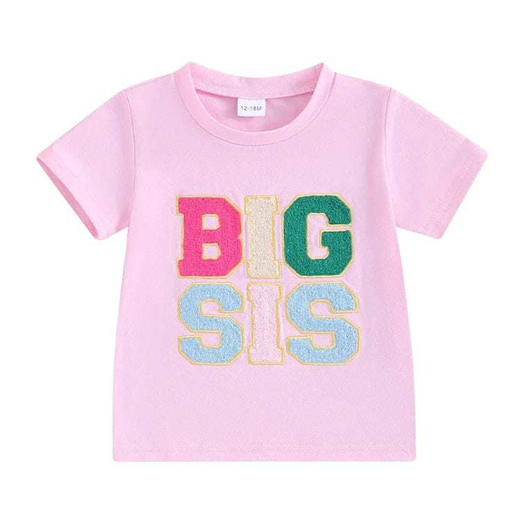 Big Sis Toddler Tee - Wearebambino - Beige - 12 - 18 M - Big Sis Toddler Tee