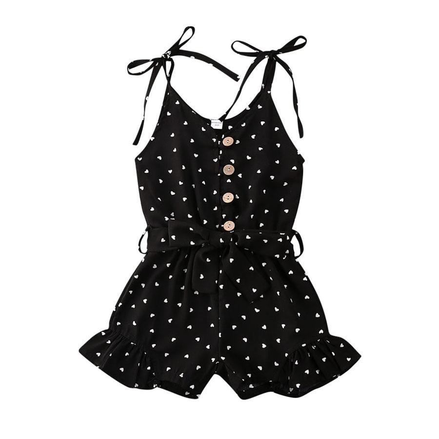 Black Hearts Toddler Romper - Wearebambino - 2T - Black Hearts Toddler Romper