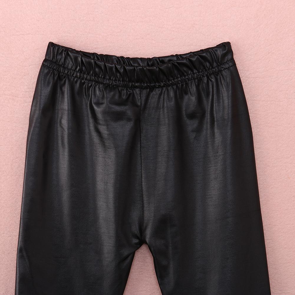 Black Leather Toddler Leggings - Wearebambino - 2T - Black Leather Toddler Leggings