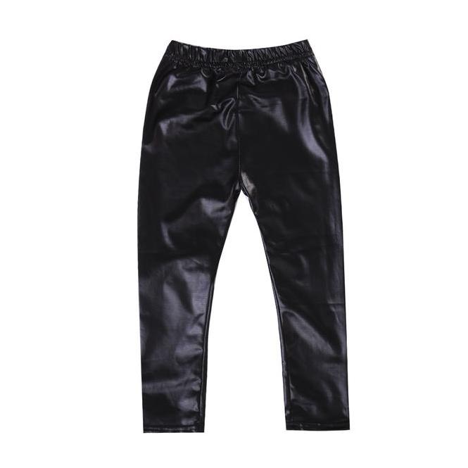 Black Leather Toddler Leggings - Wearebambino - 2T - Black Leather Toddler Leggings