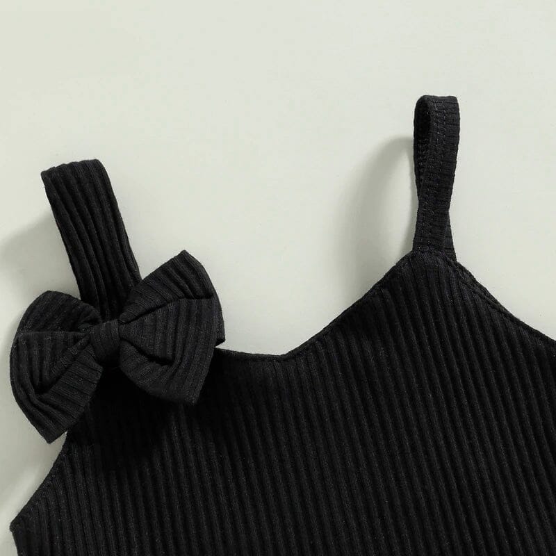 Black Top Solid Skirt Toddler Set - Wearebambino - 9 - 12 M - Black Top Solid Skirt Toddler Set