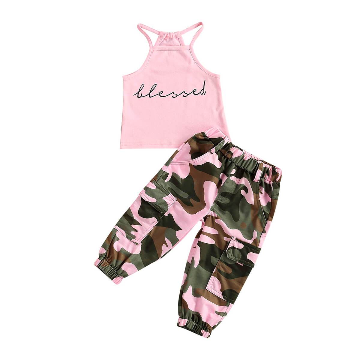 Blessed Camo Toddler Set - Wearebambino - 2T - Blessed Camo Toddler Set