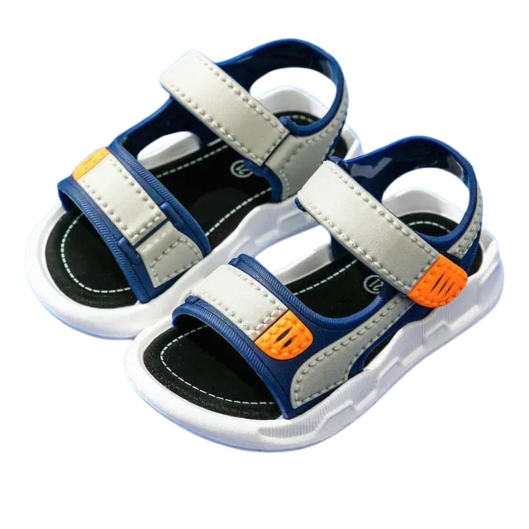 Blue summer sandals for boys - Wearebambino - Blue - 21 - Blue summer sandals for boys