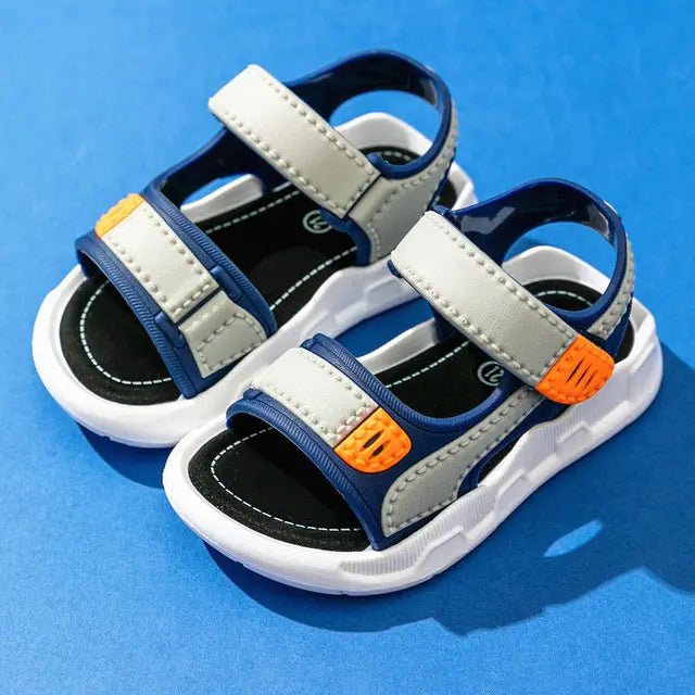 Blue summer sandals for boys - Wearebambino - Blue - 21 - Blue summer sandals for boys