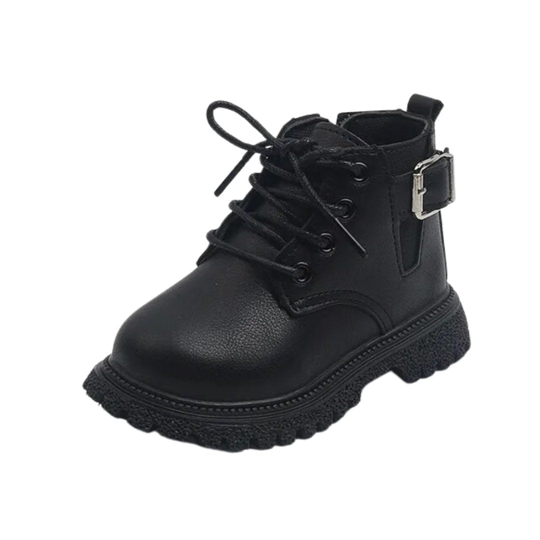 Bold Steps Combat Boots - Wearebambino - Black - 5 - Bold Steps Combat Boots