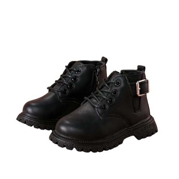 Bold Steps Combat Boots - Wearebambino - Black - 5 - Bold Steps Combat Boots