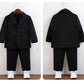 Boys' Formal 2PCS Suit - Wearebambino - BLACK - 12 M - Boys' Formal 2PCS Suit