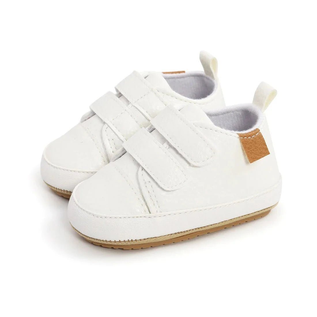 Buckle Strap Solid Baby Shoes - Wearebambino - Brown - 1 - Buckle Strap Solid Baby Shoes