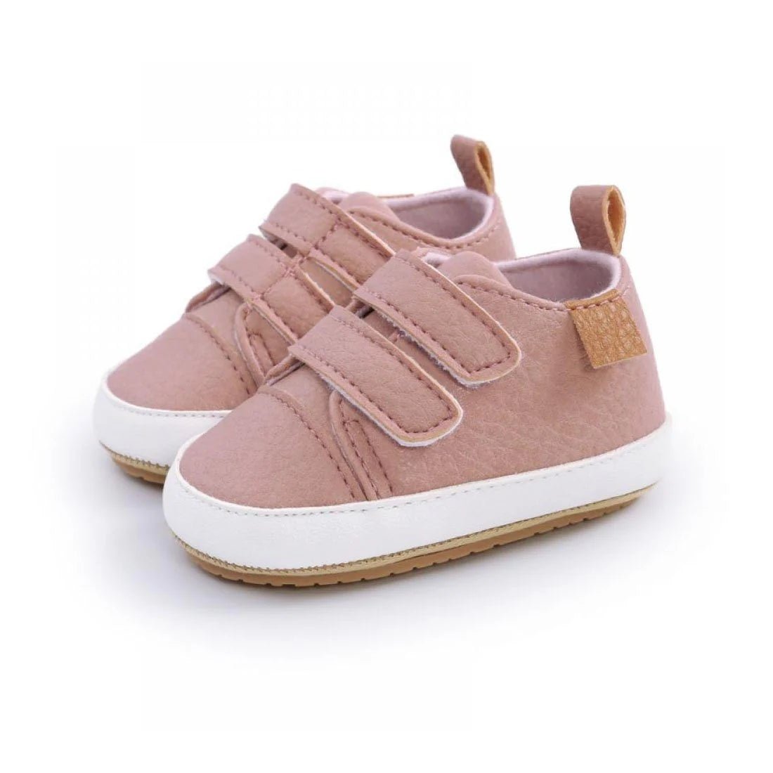 Buckle Strap Solid Baby Shoes - Wearebambino - Brown - 1 - Buckle Strap Solid Baby Shoes