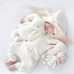 Bunny Hooded Baby Jumpsuit - Wearebambino - Pink - 3 - 6 M - Bunny Hooded Baby Jumpsuit