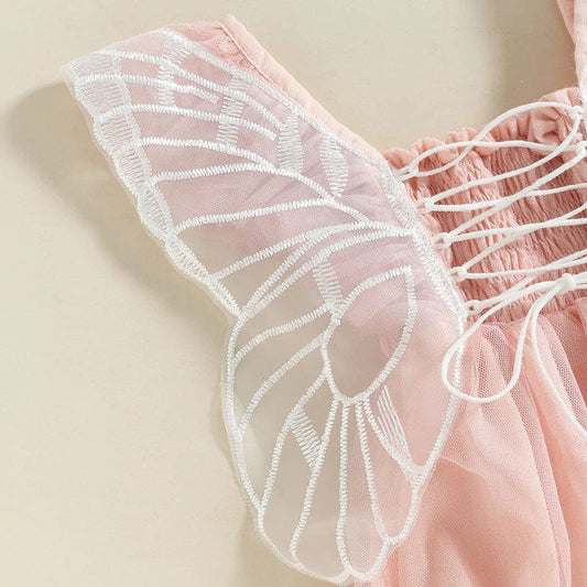 Butterfly Lace Baby Romper - Wearebambino - 6 - 9 M - Butterfly Lace Baby Romper