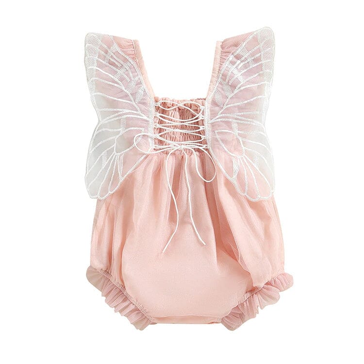 Butterfly Lace Baby Romper - Wearebambino - 6 - 9 M - Butterfly Lace Baby Romper