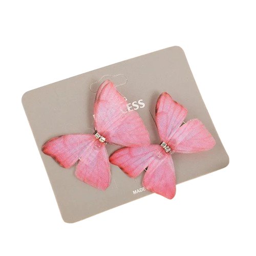 Butterfly Sparkle Hair Clip - Wearebambino - Pink - Butterfly Sparkle Hair Clip