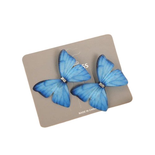 Butterfly Sparkle Hair Clip - Wearebambino - Blue - Butterfly Sparkle Hair Clip