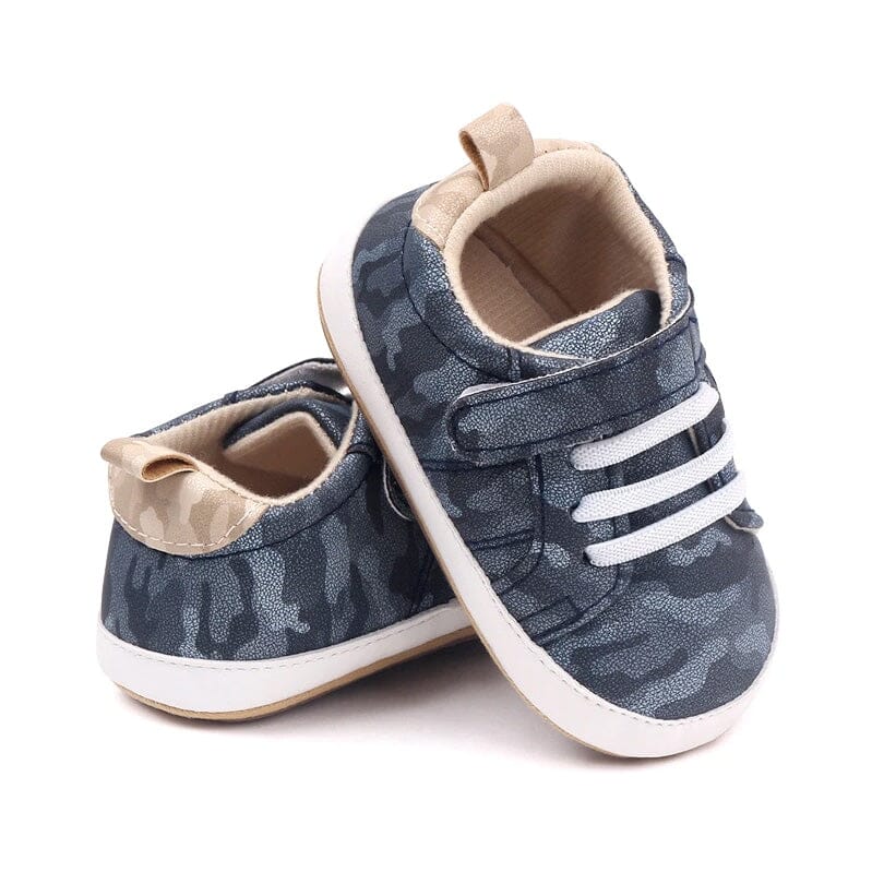 Camouflage Baby Shoes - Wearebambino - Blue - 1 - Camouflage Baby Shoes