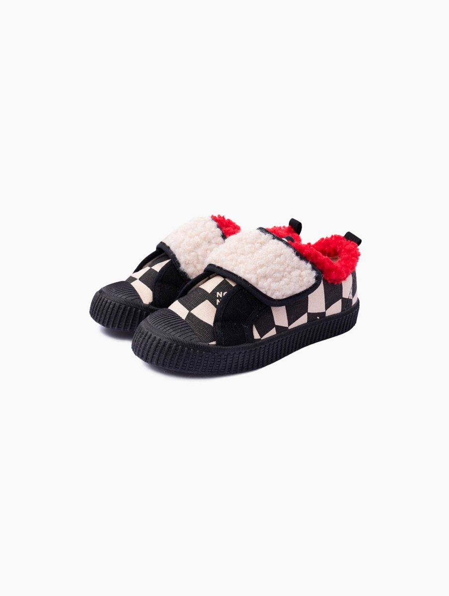 Cashmere Canvas Shoes - Wearebambino - red and black - US 6C | EU 22 - Cashmere Canvas Shoes