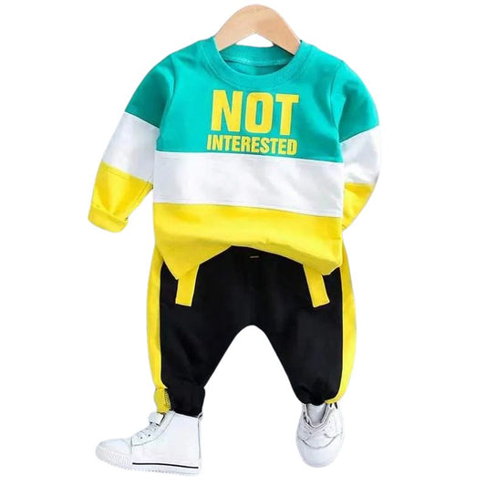 Casual Cool Pullover & Pants Duo - Wearebambino - Yellow - 18 - 24 M - Casual Cool Pullover & Pants Duo