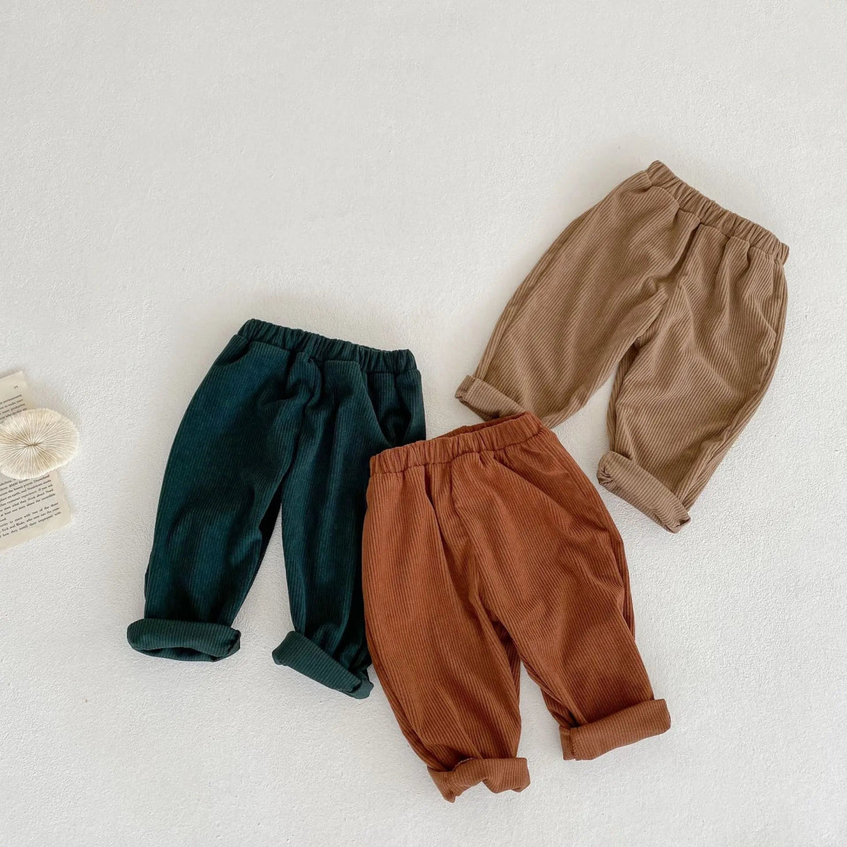 Chic Corduroy Polo Set: Trendy Toddler Duo - Wearebambino - Brown - 18 - 24 M - Chic Corduroy Polo Set: Trendy Toddler Duo