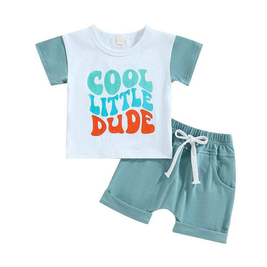 Cool Little Dude Baby Set - Wearebambino - 3 - 6 M - Cool Little Dude Baby Set