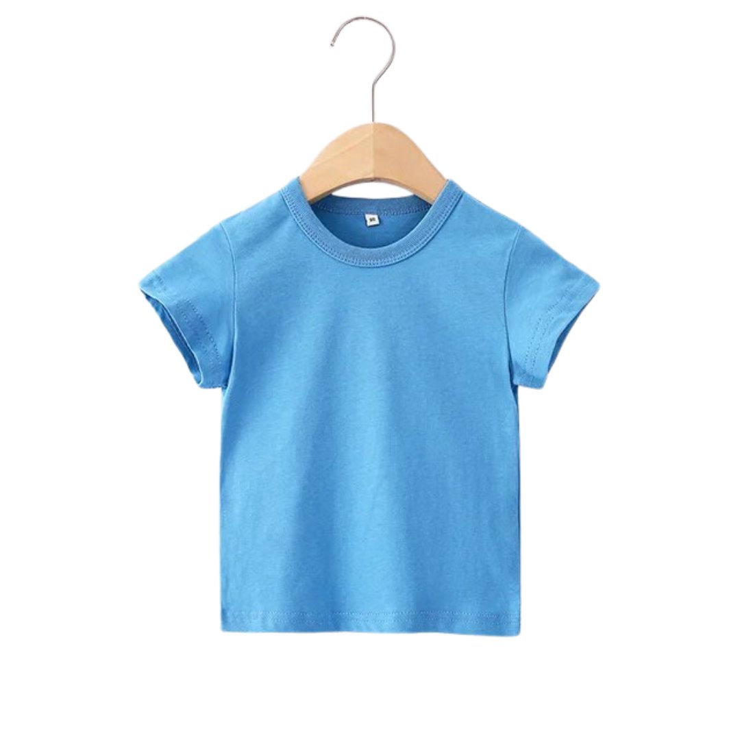 Cotton Plain Kids' Summer Tops - Wearebambino - Blue - 2T - Cotton Plain Kids' Summer Tops