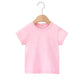 Cotton Plain Kids' Summer Tops for Girls - Wearebambino - Pink - 2T - Cotton Plain Kids' Summer Tops for Girls